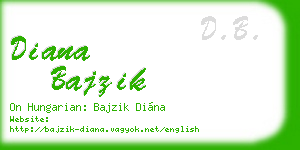 diana bajzik business card